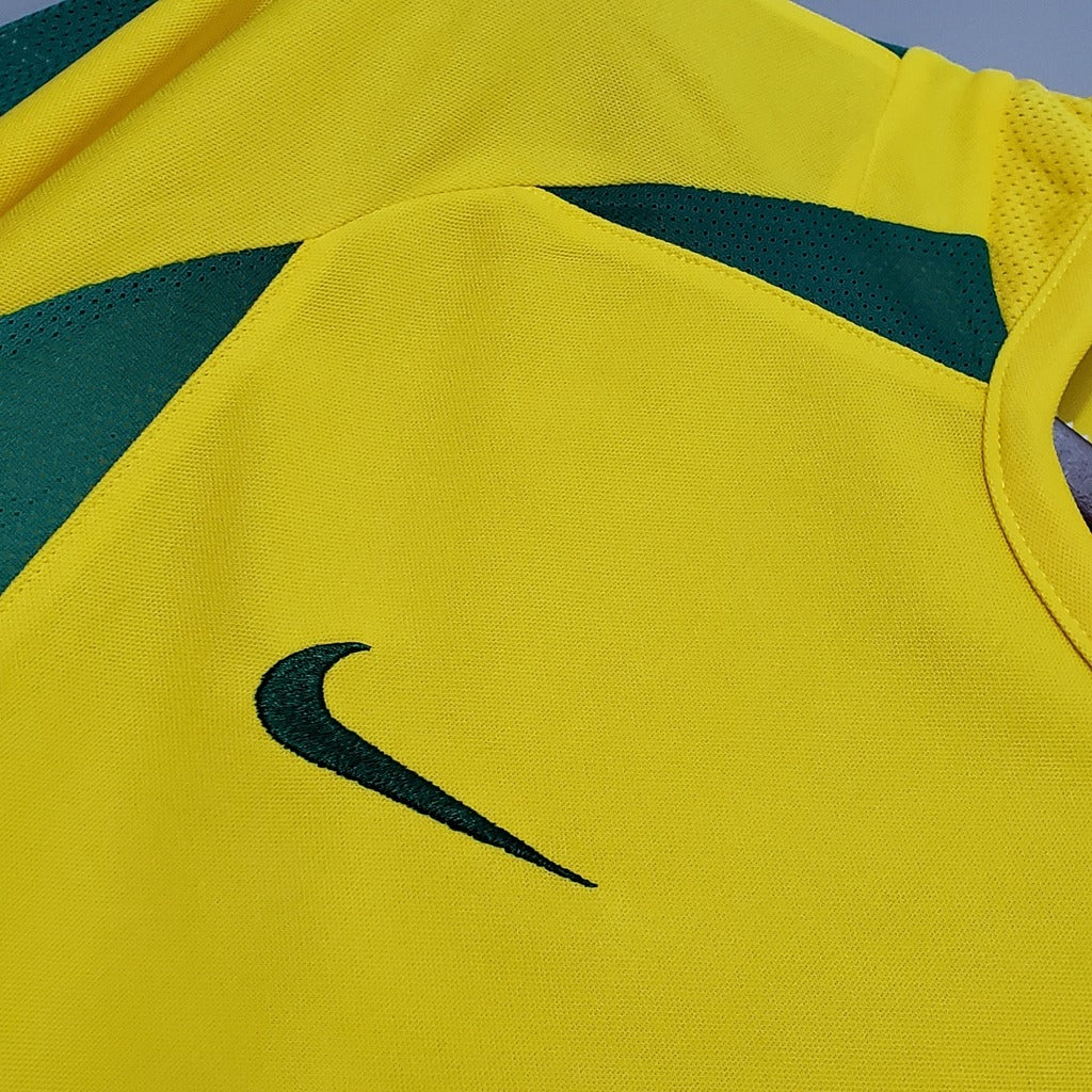 Camiseta RETRO - RONALDINHO – BRASIL Local – 2002 MANGA CORTA + Envío Gratis