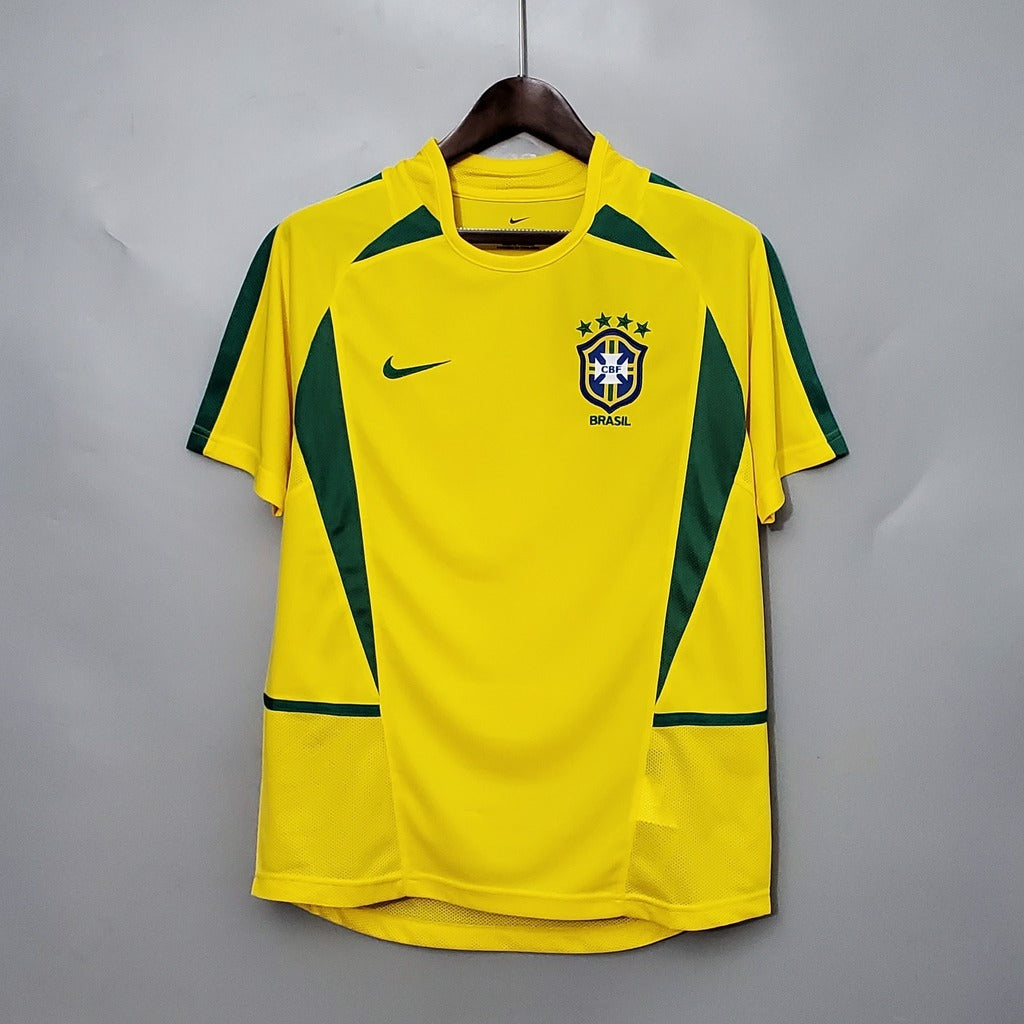 Camiseta RETRO - RONALDINHO – BRASIL Local – 2002 MANGA CORTA + Envío Gratis