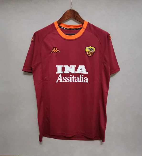 Camiseta RETRO - BATISTUTA - ROMA 2000/01 Local - MANGA CORTA + Envío Gratis