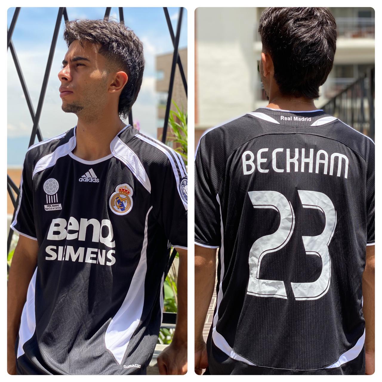 Camiseta RETRO - BECKHAM – REAL MADRID Visitante – 2006/07 MANGA CORTA + Envío Gratis