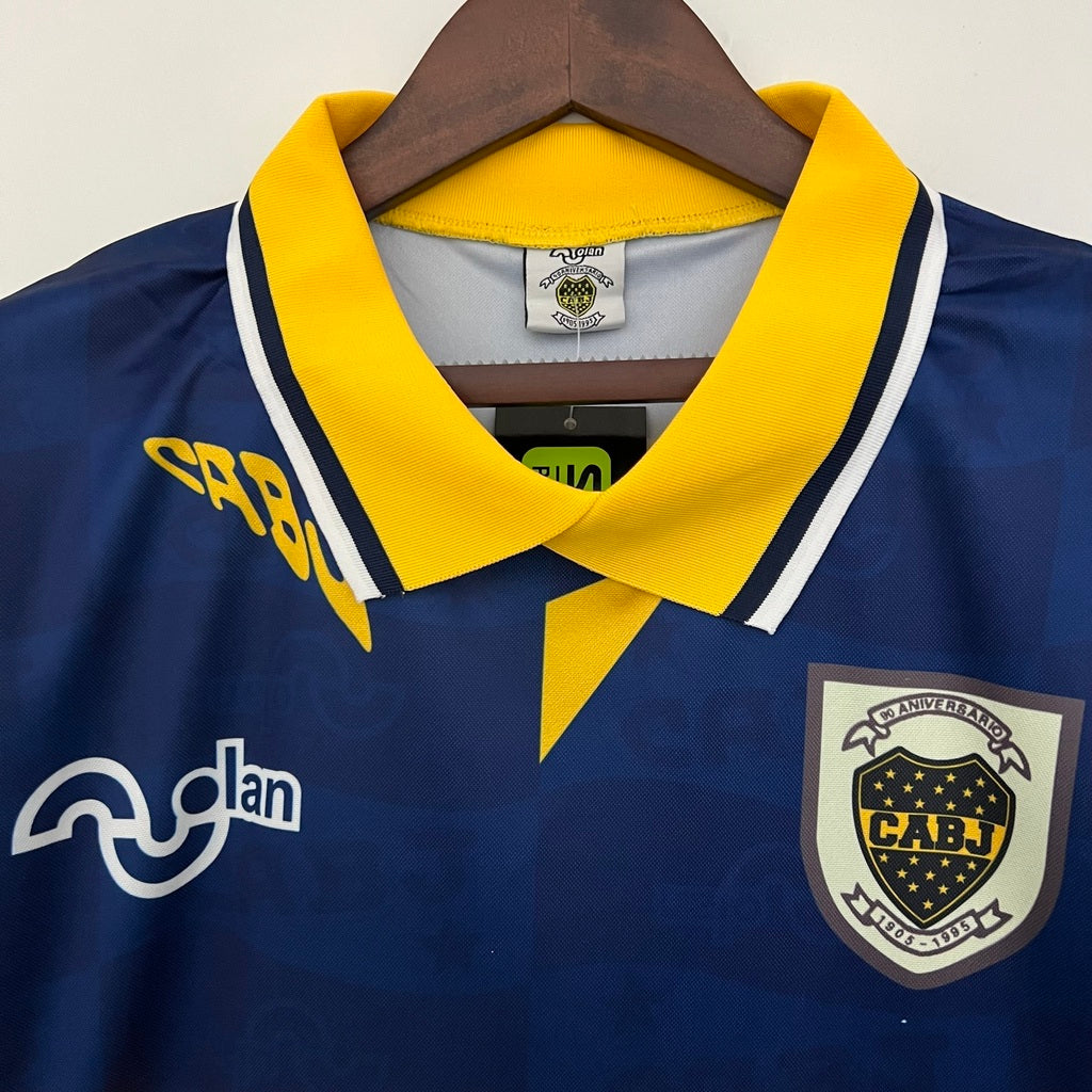 Camiseta RETRO - MARADONA - BOCA JUNIORS 1995/96 Local - MANGA LARGA + Envío Gratis