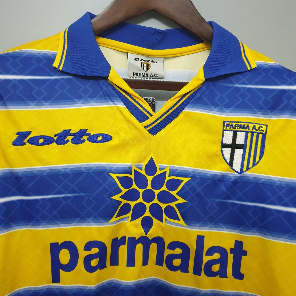 Camiseta RETRO - ASPRILLA – PARMA Local – 1998/99 MANGA CORTA + Envío Gratis