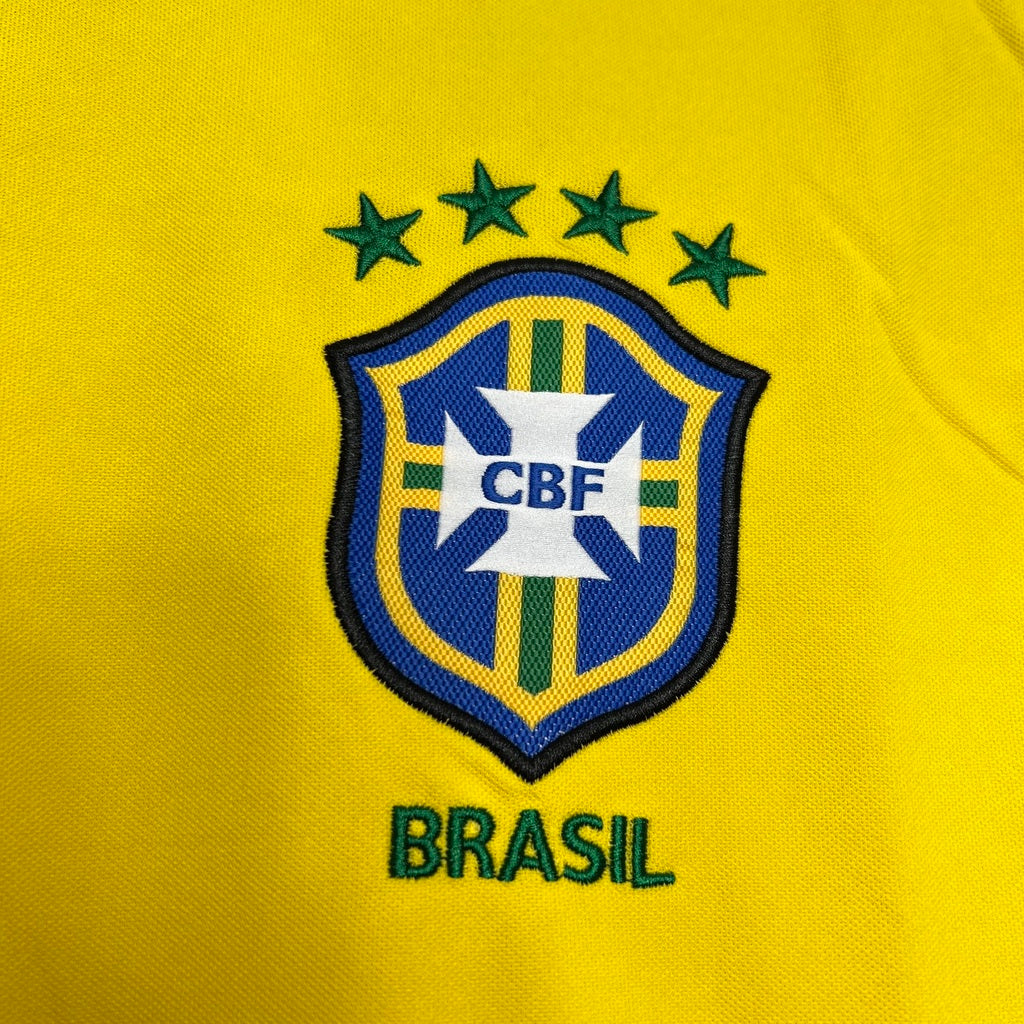 Camiseta RETRO - RONALDO - BRASIL 1998 Local - MANGA CORTA + Envío Gratis