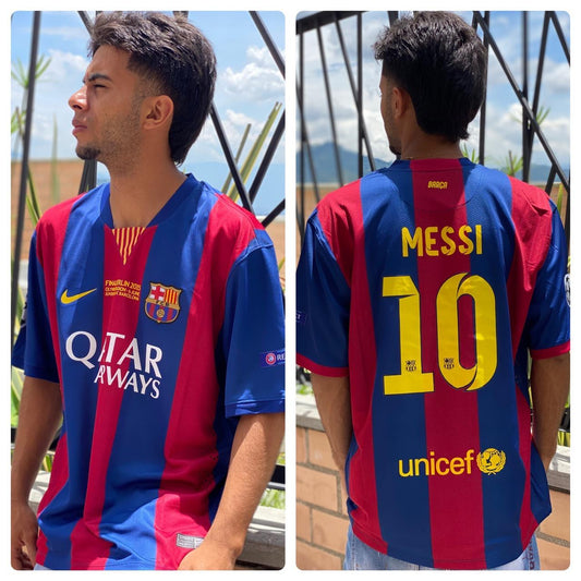 Camiseta RETRO - MESSI - BARCELONA 2014/15 Local - MANGA CORTA + Envío Gratis