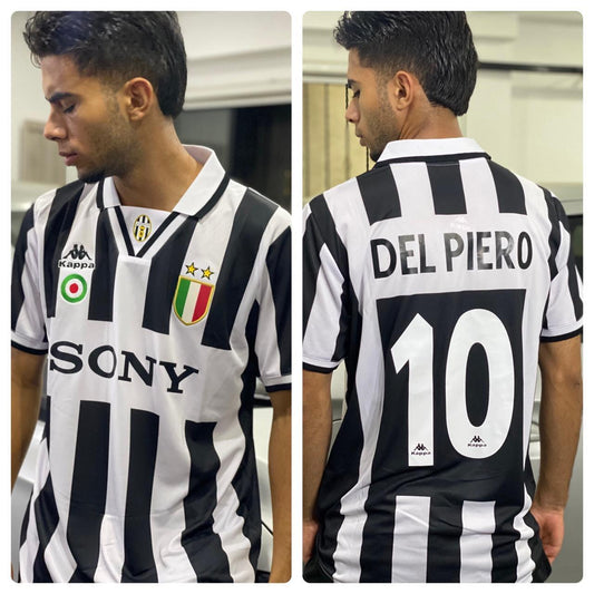 Camiseta RETRO - DEL PIERO - JUVENTUS 1995/96 Local - MANGA CORTA + Envío Gratis