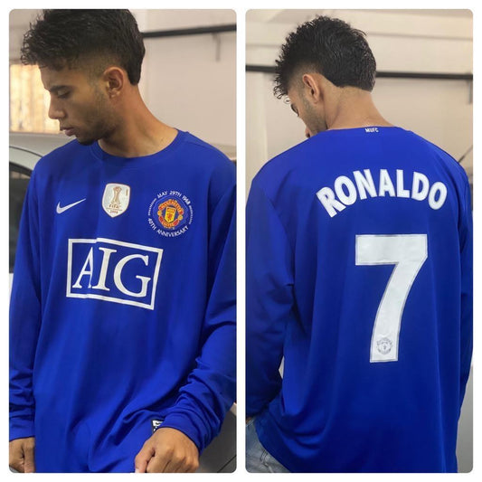 Camiseta RETRO - RONALDO - MANCHESTER UNITED 2008/09 3ra equipación - MANGA LARGA + Envío Gratis