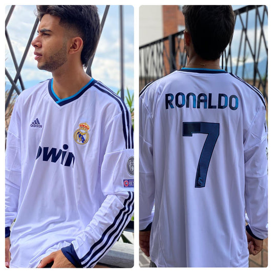 Camiseta RETRO - RONALDO - REAL MADRID 2012/13 Local - MANGA LARGA + Envío Gratis