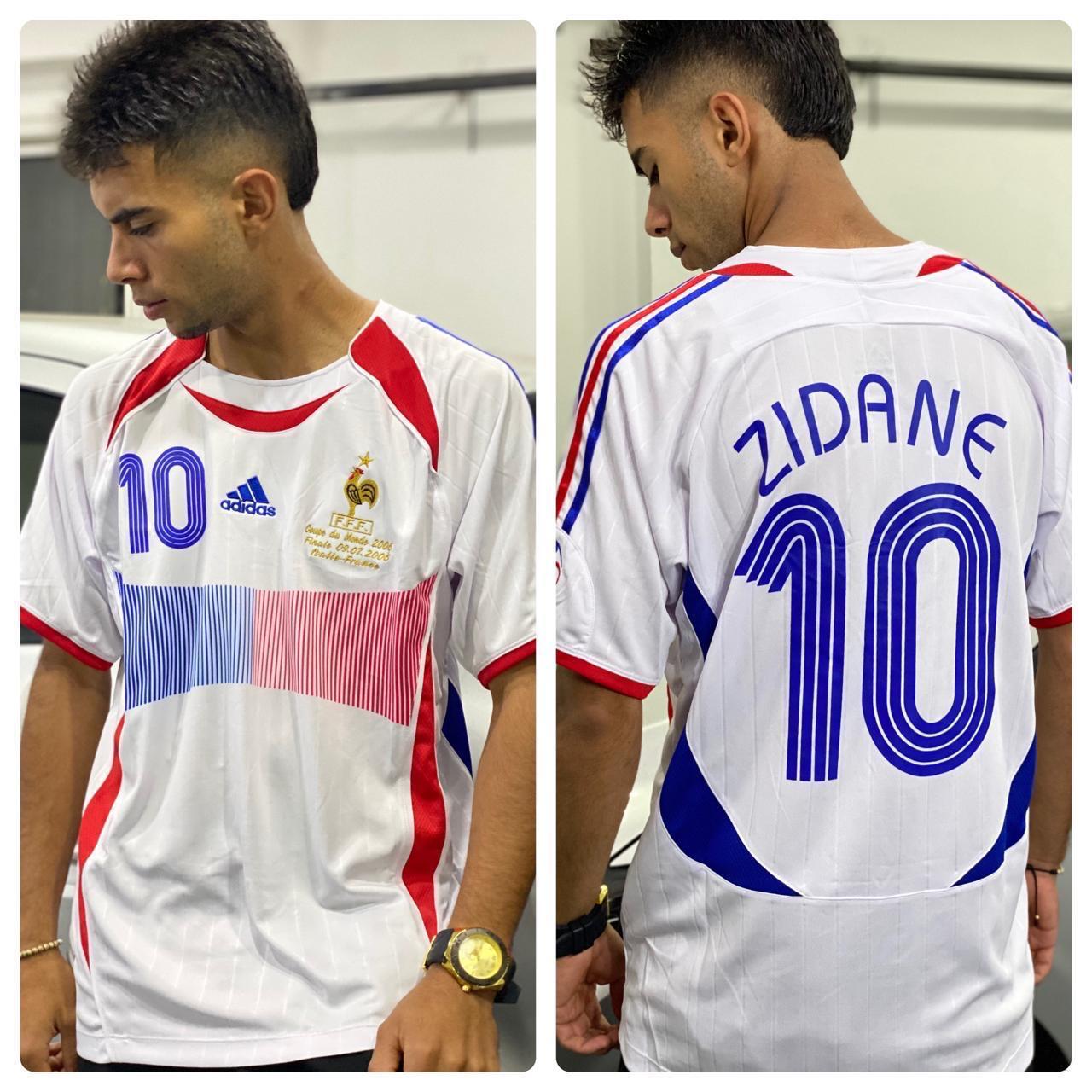 Camiseta RETRO - ZIDANE - FRANCIA 2006 Visitante - MANGA CORTA + Envío Gratis