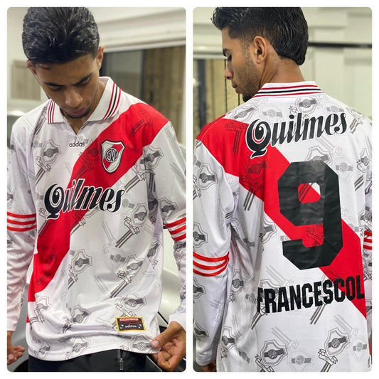 Camiseta RETRO - FRANCESCOLI – RIVER PLATE Local – 1996/97 MANGA LARGA + Envío Gratis
