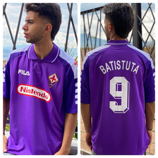 Camiseta RETRO - BATISTUTA – FIORENTINA Local – 1998/99 MANGA CORTA + Envío Gratis