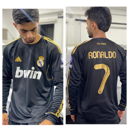 Camiseta RETRO - RONALDO - REAL MADRID 2011/12 Visitante - MANGA LARGA + Envío Gratis