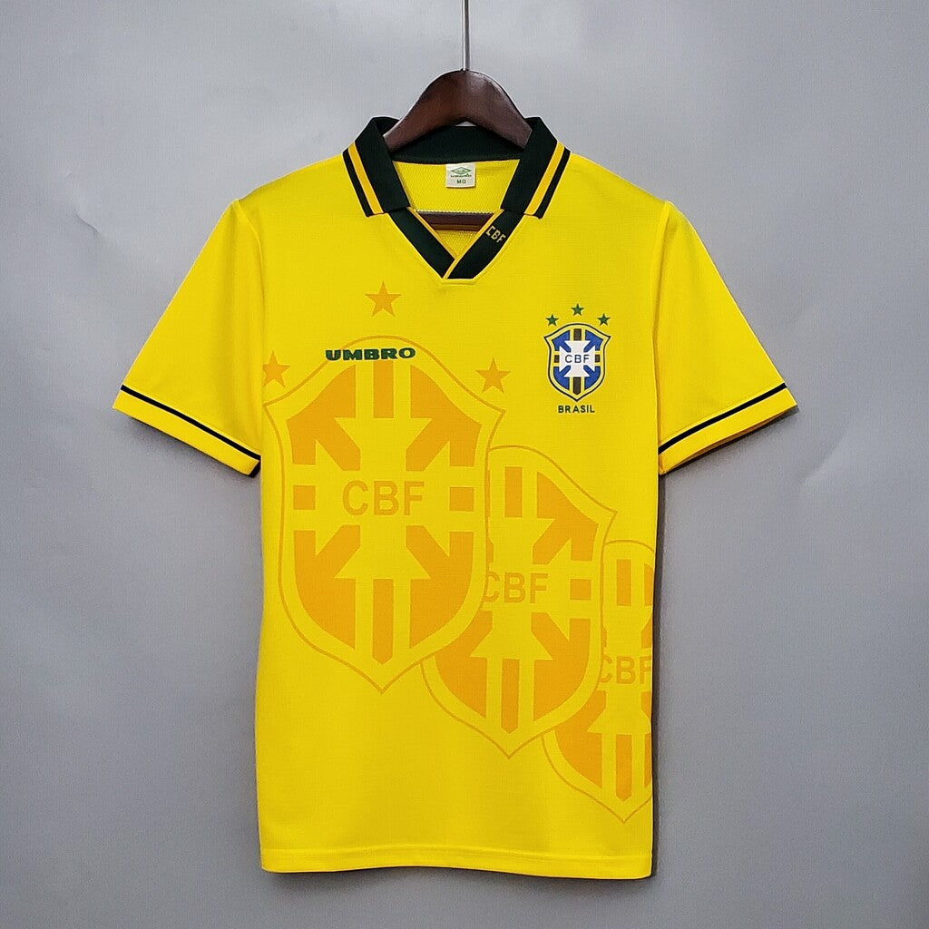Camiseta RETRO -  ROMARIO – BRASIL Local – 1994 MANGA CORTA + Envío Gratis