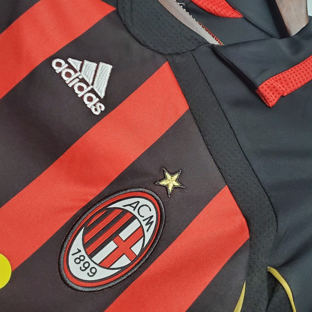 Camiseta RETRO - KAKÁ -  AC MILAN 2006/07 Local - MANGA CORTA + Envío Gratis