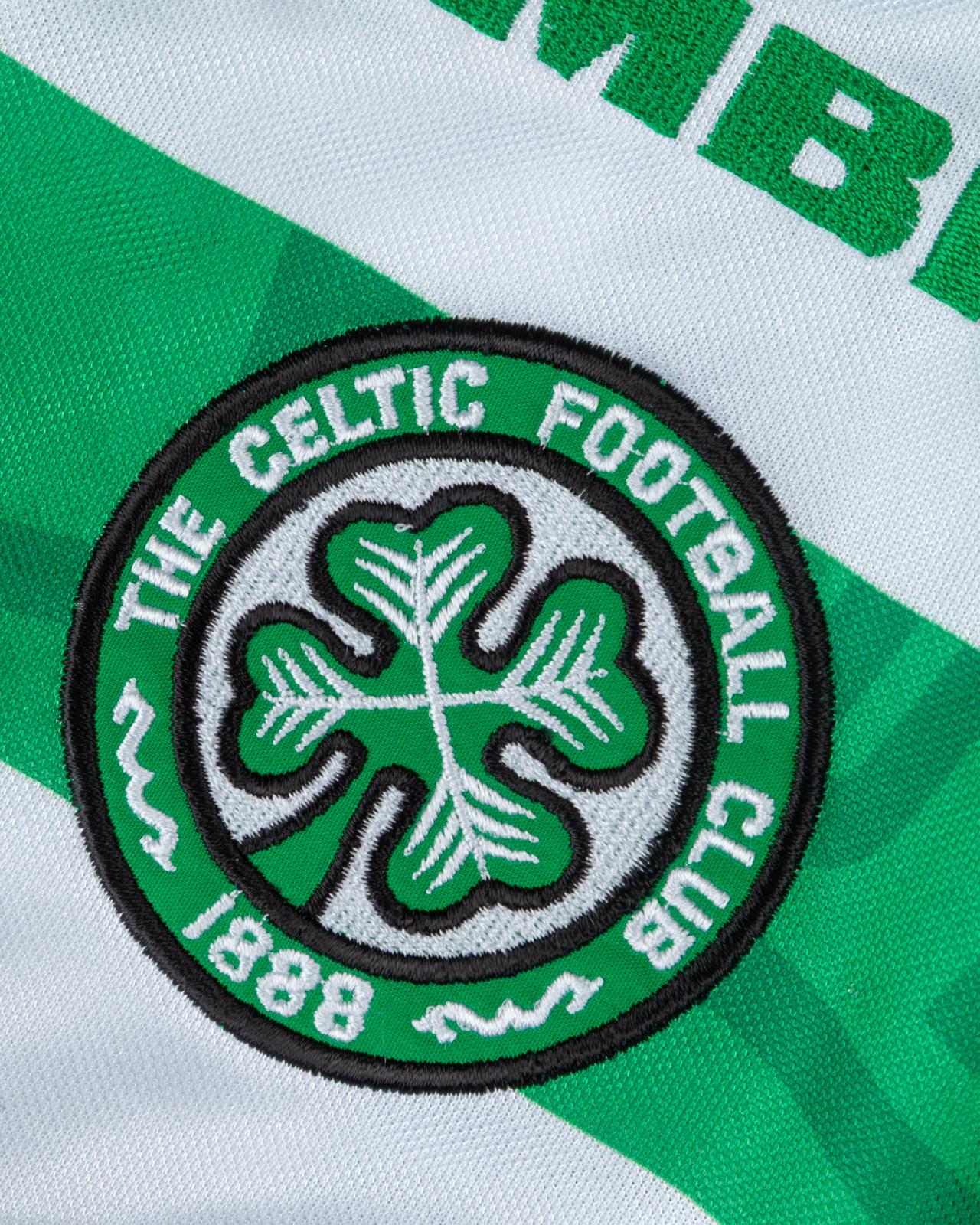 Camiseta RETRO -  LARSSON – CELTIC Local – 1998/99 MANGA CORTA + Envío Gratis